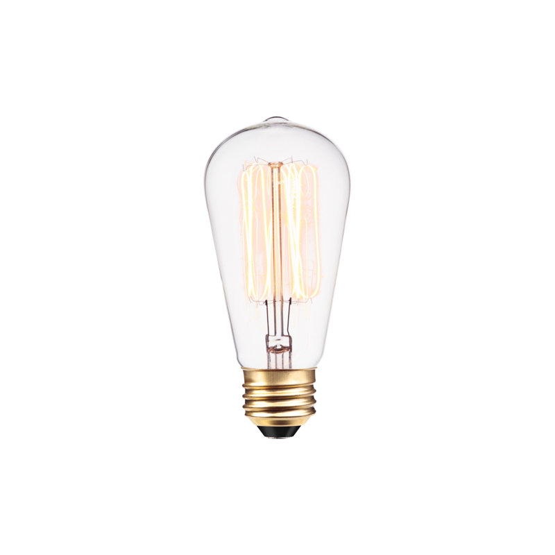 40 Watt, A19 Incandescent Dimmable Light Bulb, Warm White (2700K) E26